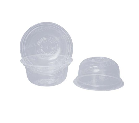 Округлая пластиковая чаша под запайку для упаковки молочных продуктов