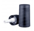 Черный помповый дозатор для крема с горловиной 18/410 миллиметров и защитным колпачком