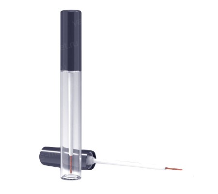 Флакон цилиндр для жидкой подводки глаз с кисточкой аппликатором