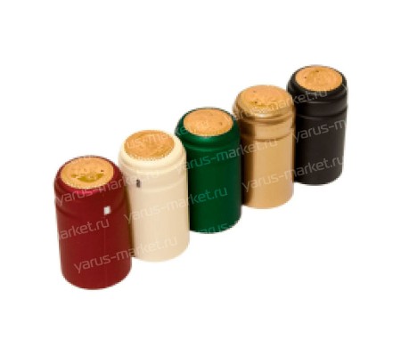 Разноцветный термоусадочный колпачок на бутылки и флаконы для защиты и герметизации