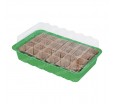 Торфяные горшочки в кассете на24 ячейки для выращивания саженцев растений 