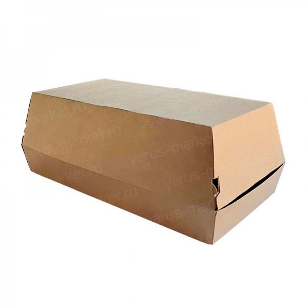 Удлиненная крафт-коробка с крышкой