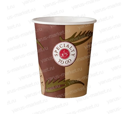Бумажные стаканы объемом на 200 миллилитров с печатью логотипа для холодных и горячих напитков 