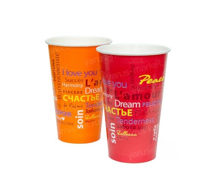 Двухслойный бумажный стакан Fiesta с ламинацией  
