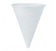 Бумажные конусные стаканчики белого цвета для вендинга и питьевой воды из кулера