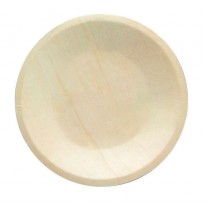 Деревянная круглая тарелка