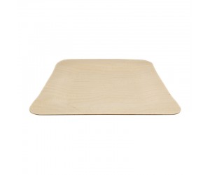Квадратная плоская деревянная тарелка