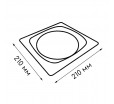 Одноразовая квадратная тарелка с фигурным дном 