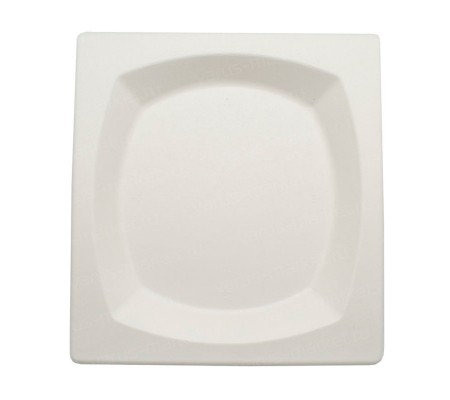 Одноразовая квадратная тарелка с фигурным дном 