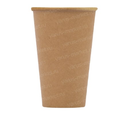 Однослойный бумажный крафт-стакан с ламинацией для холодных и горячих напитков