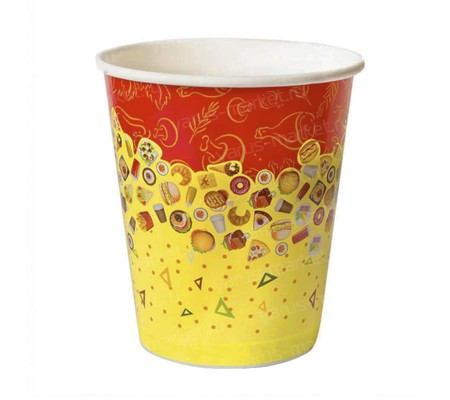Бумажный стакан с принтом «Рог изобилия» для холодных и горячих напитков