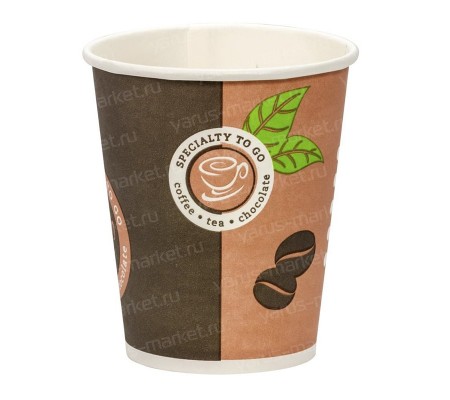 Однослойный бумажный стакан Coffee-to-Go для вендинга и кафе  