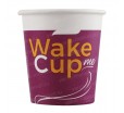 Однослойный бумажный стакан Wake Me Cup объемом от 100 до 400 миллилитров 