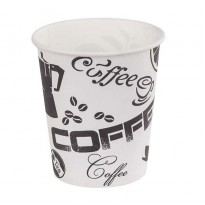 Черно-белый бумажный стакан "Кофе"