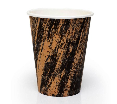 Бумажный однослойный стакан «Гранж» для холодных и горячих напитков