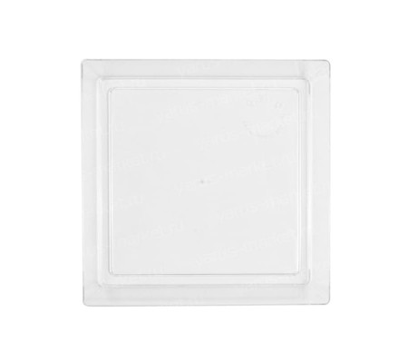 Фуршетная форма квадрат с бортиками прозрачного цвета для холодных закусок и десертов