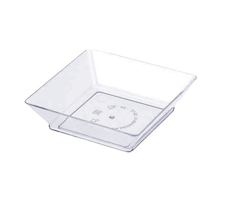 Прозрачная фуршетная форма малая тарелка для подачи холодных блюд