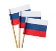 Бамбуковая пика "Флаг России" для украшения банкетной и фуршетной сервировки 