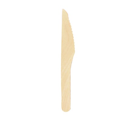 Одноразовый десертный нож из дерева