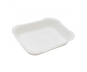 Бумажная прямоугольная глубокая тарелка