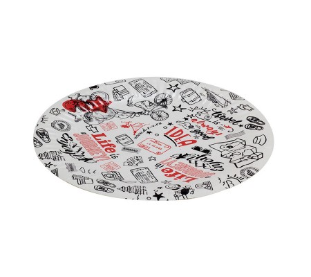 Круглая бумажная тарелка Travel с ламинацией для горячих и холодных блюд