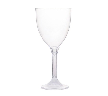 Одноразовый пластиковый бокал для вина на разборной ножке
