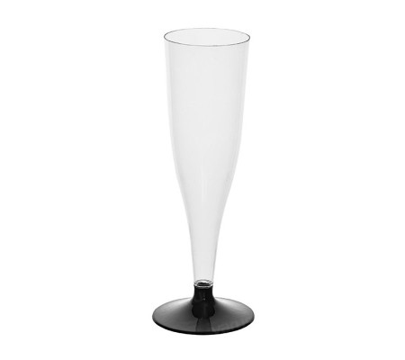 Пластиковый бокал флейта на ножке для шампанского и игристых вин