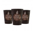 Двухслойный бумажный стакан Taste Quality Sense рифленый для горячих и холодных напитков