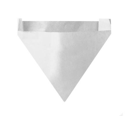 Треугольный бумажный уголок для упаковки снеков, закусок и выпечки