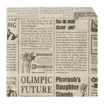 Бумажный уголок с газетным принтом