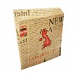 Бумажный уголок с газетным принтом Лондон для упаковки выпечки 
