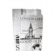 Бумажный уголок для хот-догов с газетным принтом Лондон
