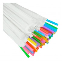 Набор цветных трубочек в бумажной упаковке