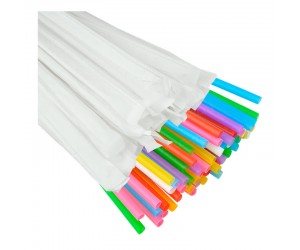 Набор цветных трубочек в бумажной упаковке