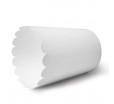 Бумажный стакан для попкорна с круглым дном из белого мелованного картона 
