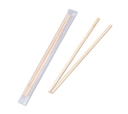 Деревянные палочки для суши в индивидуальной упаковке
