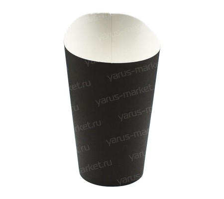 Круглый бумажный стакан для снеков, закусок или картошки фри