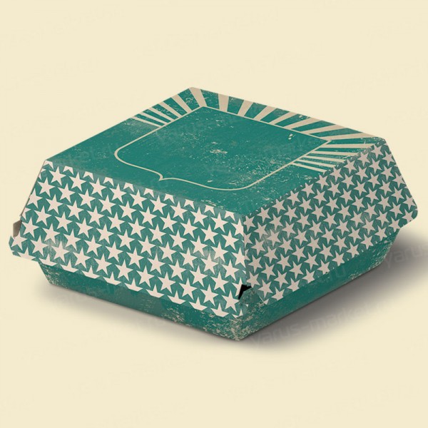 Коробка для бургера с логотипом