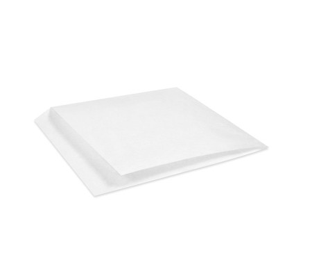 Белый уголок из жиростойкой бумаги для бургеров и выпечки