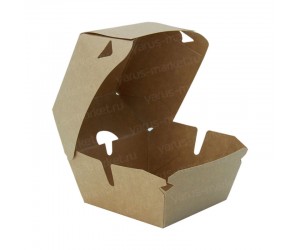 Коробка для гамбургера с покрытием из PLA