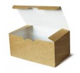 Крафт-коробка с крышкой для наггетсов, снеков и других закусок