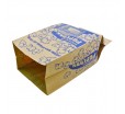 Двухслойный небеленый крафт пакет с ПЭТ пленкой для попкорна в печи СВЧ 