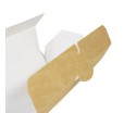Шестигранная крафт коробка трансформер для шаурмы, роллов или багета