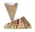 Треугольный держатель с бортиком для порции пиццы или пирога с собой