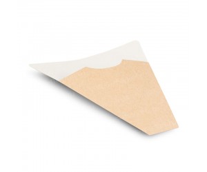 Конусный крафт конверт с закрытым дном 
