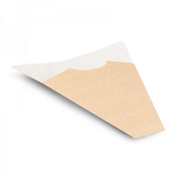 Конусный крафт конверт с закрытым дном