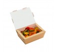 Бумажный ламинированный контейнер Eco Lanch для упаковки готовых холодных и горячих блюд