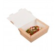Бумажный ламинированный контейнер Eco Lanch для упаковки готовых холодных и горячих блюд
