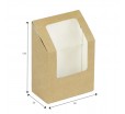 Ламинированная коробка для сэндвичей или ролов с окном