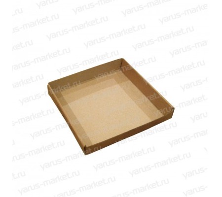 Картонная квадратная коробка без крышки для упаковки для кондитерской продукции